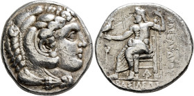 KINGS OF MACEDON. Alexander III ‘the Great’, 336-323 BC. Tetradrachm (Silver, 26 mm, 17.13 g, 10 h), Arados, struck under Menes or Laomedon, 324/3-320...