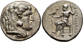 KINGS OF MACEDON. Alexander III ‘the Great’, 336-323 BC. Tetradrachm (Silver, 27 mm, 17.13 g, 12 h), Arados, struck under Ptolemy I as satrap, circa 3...