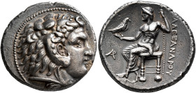 KINGS OF MACEDON. Alexander III ‘the Great’, 336-323 BC. Tetradrachm (Silver, 27 mm, 17.08 g, 12 h), Arados, struck under Ptolemy I as satrap, circa 3...