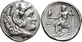 KINGS OF MACEDON. Alexander III ‘the Great’, 336-323 BC. Tetradrachm (Silver, 29 mm, 15.50 g, 7 h), Tyre, under Demetrios I Poliorketes, 301/0-295/4. ...