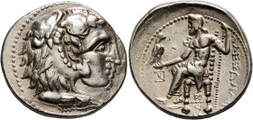 KINGS OF MACEDON. Alexander III ‘the Great’, 336-323 BC. Tetradrachm (Silver, 29 mm, 15.85 g, 11 h), a contemporary imitation. Head of Herakles to rig...