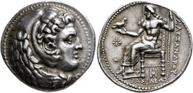 KINGS OF MACEDON. Alexander III ‘the Great’, 336-323 BC. Tetradrachm (Silver, 26 mm, 17.20 g), Babylon, circa 325-323. Head of Herakles to right, wear...
