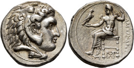 KINGS OF MACEDON. Alexander III ‘the Great’, 336-323 BC. Tetradrachm (Silver, 27 mm, 17.00 g, 1 h), uncertain mint in Mesopotamia, circa 323-310. Head...