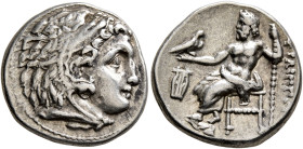 KINGS OF MACEDON. Philip III Arrhidaios, 323-317 BC. Drachm (Silver, 17.5 mm, 4.23 g, 12 h), Kolophon, struck under Menander or Kleitos, circa 322-319...