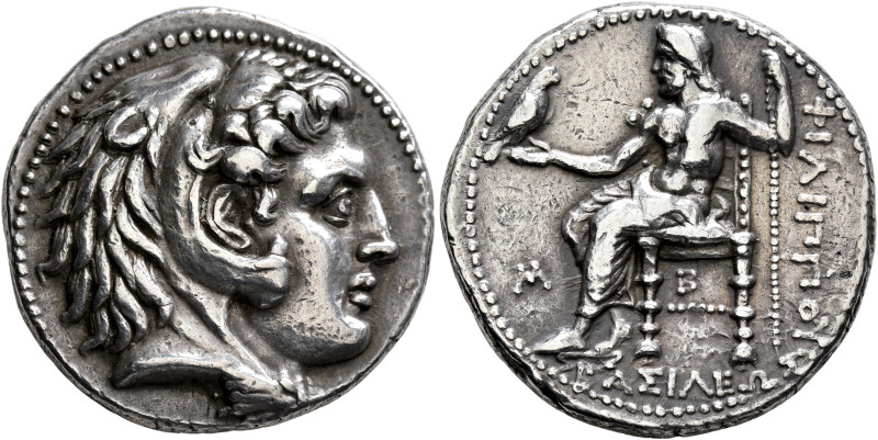 KINGS OF MACEDON. Philip III Arrhidaios, 323-317 BC. Tetradrachm (Silver, 27 mm,...