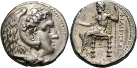 KINGS OF MACEDON. Philip III Arrhidaios, 323-317 BC. Tetradrachm (Silver, 25 mm, 17.10 g, 9 h), Babylon, struck under Archon, Dokimos, or Seleukos I, ...