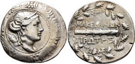 MACEDON (ROMAN PROTECTORATE), Republican period. First Meris. Circa 167-149 BC. Tetradrachm (Silver, 33 mm, 16.52 g, 12 h), Amphipolis. Diademed and d...