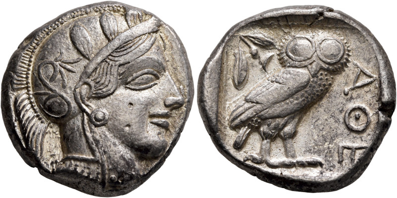 ATTICA. Athens. Circa 430s-420s BC. Tetradrachm (Silver, 24 mm, 17.20 g, 1 h). H...
