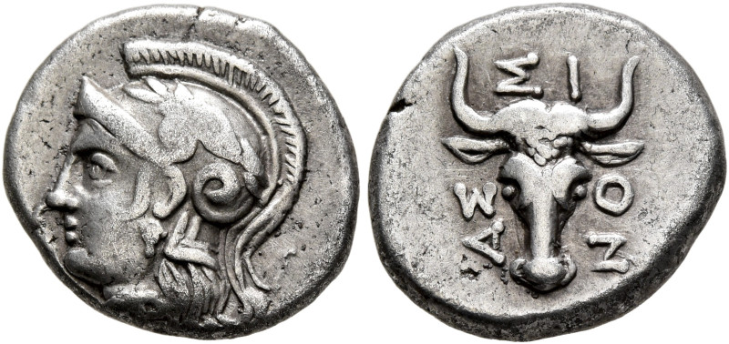 TROAS. Assos. 4th-mid 3rd century BC. Drachm (Silver, 14 mm, 3.18 g, 1 h), Reduc...