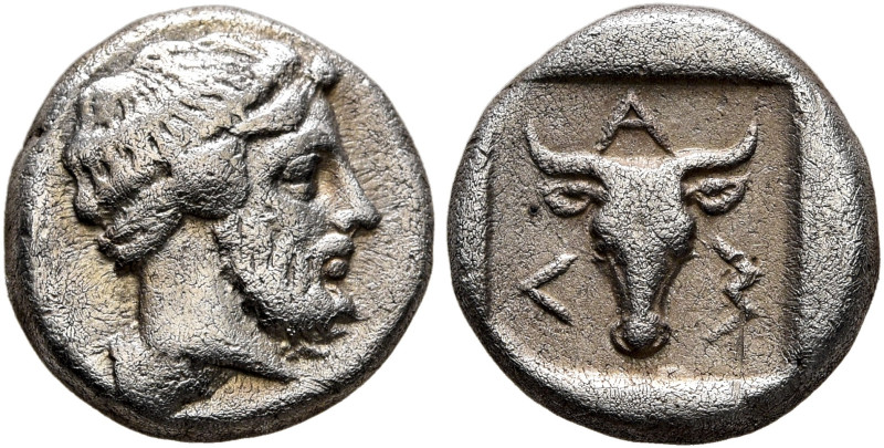 TROAS. Lamponeia. Late 5th-early 4th centuries BC. Hemidrachm (Silver, 11 mm, 1....