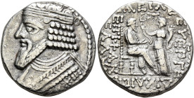 KINGS OF PARTHIA. Gotarzes II, circa AD 40-51. Tetradrachm (Billon, 26 mm, 10.52 g, 12 h), Seleukeia on the Tigris, SE 362 = 50/1. Diademed and draped...