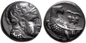 BAKTRIA, Local Issues. Circa 285/3-280/78 BC. Hemidrachm (Silver, 10 mm, 1.49 g, 7 h), uncertain mint in the Oxus region. Head of Athena to right, wea...
