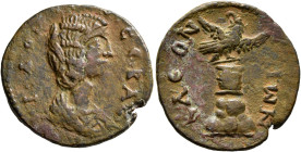 ARGOLIS. Cleonae. Julia Domna, Augusta, 193-217. Assarion (Bronze, 24 mm, 5.20 g), circa 198-208. •I•ΔΟΜ CЄΒΑC Draped bust of Julia Domna to right. Re...