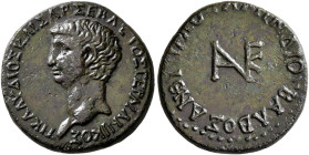 BITHYNIA. Nicaea. Claudius, 41-54. Assarion (Bronze, 21 mm, 5.40 g, 12 h), L. Mindius Balbus, proconsul. TI KΛAYΔIOΣ KAIΣAP ΣEBAΣTOΣ ΓEPMANIKOΣ Bare h...