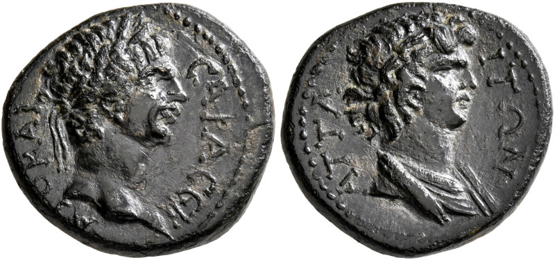 MYSIA. Attaea. Trajan, 98-117. Hemiassarion (Bronze, 18 mm, 3.70 g, 1 h). AT KAI...