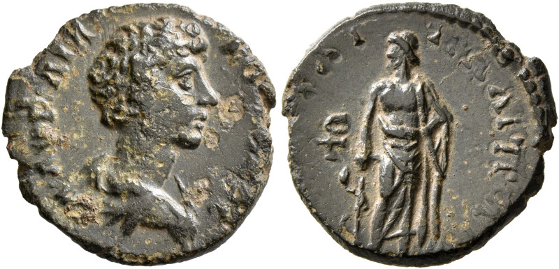 MYSIA. Pergamum. Lucius Verus, as Caesar, 138-161. Assarion (Bronze, 19 mm, 2.76...