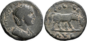 TROAS. Alexandria Troas. Julia Paula, Augusta, 219-220. 'As' (Bronze, 22 mm, 5.97 g, 6 h). IVLI CORNE[LIA PAVLA A] Draped bust of Julia Paula to right...