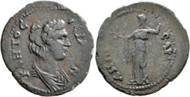 LYDIA. Sardis. Pseudo-autonomous issue. Diassarion (Bronze, 27 mm, 5.94 g, 11 h), time of Nerva, 96-98. ΙЄΡΑ СYΝΚΛΗΤΟС Draped bust of the Roman Senate...