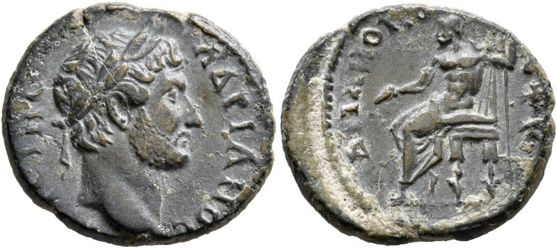 LYDIA. Stratonicaea-Hadrianopolis. Hadrian, 117-138. Assarion (Bronze, 20 mm, 4....