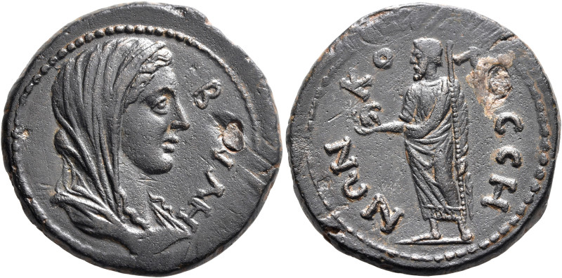 PHRYGIA. Colossae. Pseudo-autonomous issue, 2nd-3rd century. Tetrassarion (Bronz...