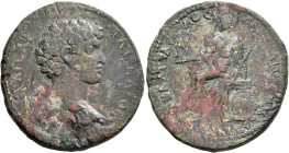 PHRYGIA. Laodicea ad Lycum. Marcus Aurelius, as Caesar, 139-161. Hexassarion (Bronze, 35 mm, 23.34 g, 7 h), P. Kl. Attalos, archiaereus, circa 139-144...
