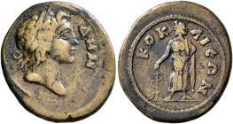PHRYGIA. Ococleia. Pseudo-autonomous issue. Assarion (Orichalcum, 23 mm, 4.88 g, 6 h), time of Marcus Aurelius, 161-180. ΔΗΜ[ΟϹ] Laureate head of the ...