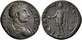 PHRYGIA. Palaeobeudos. Hadrian, 117-138. Assarion (Bronze, 20 mm, 4.60 g, 12 h). ΑΥ ΚΑΙ ΤΡΑ ΑΔΡΙΑΝΟϹ Laureate, draped and cuirassed bust of Hadrian to...