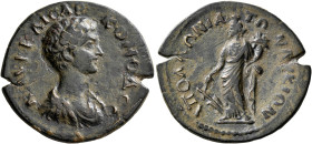 PISIDIA. Apollonia-Mordiaeum. Commodus, as Caesar, 166-177. Diassarion (Bronze, 29 mm, 9.52 g, 6 h), 175-177. Μ ΑYΡ ΚΑΙϹΑΡ ΚΟΜΟΔΟϹ Bare-headed, draped...
