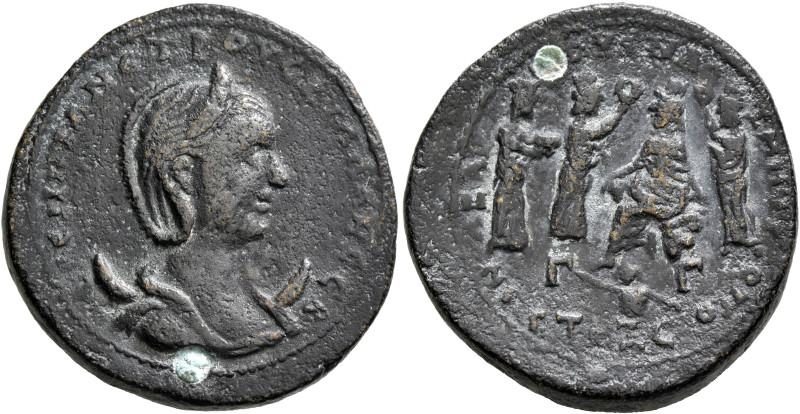 CILICIA. Anazarbus. Herennia Etruscilla, Augusta, 249-251. Tetrassarion (Bronze,...