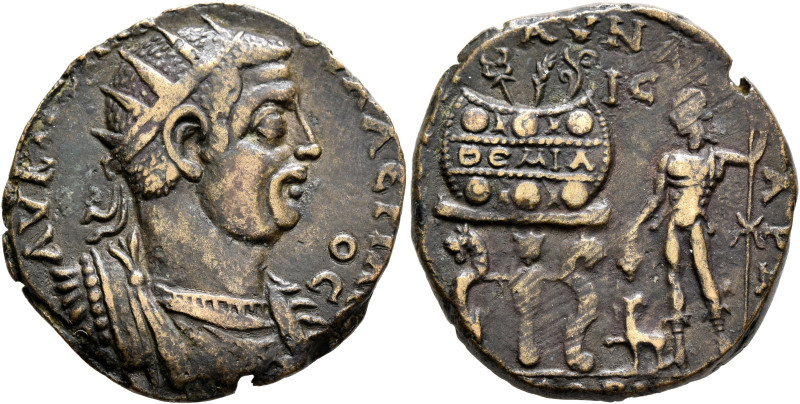 CILICIA. Corycus. Valerian I, 253-260. Octassarion (Orichalcum, 30 mm, 14.39 g, ...