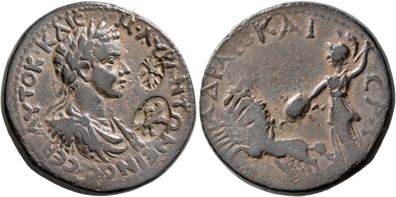 CILICIA. Diocaesarea. Caracalla, 198-217. Tetrassarion (Bronze, 30 mm, 19.09 g, ...