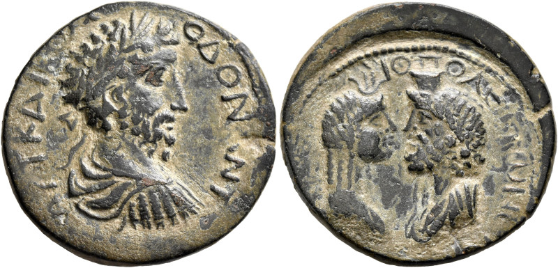 CILICIA. Flaviopolis-Flavias. Commodus, 177-192. Tetrassarion (Bronze, 30 mm, 14...
