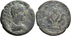 CILICIA. Hierapolis-Castabala. Elagabalus, 218-222. Octassarion (Bronze, 28 mm, 13.83 g, 6 h). ΑYΤ Κ Μ ΑYΡ ΑΝΤΩΝΙΝΟϹ Laureate, draped and cuirassed bu...