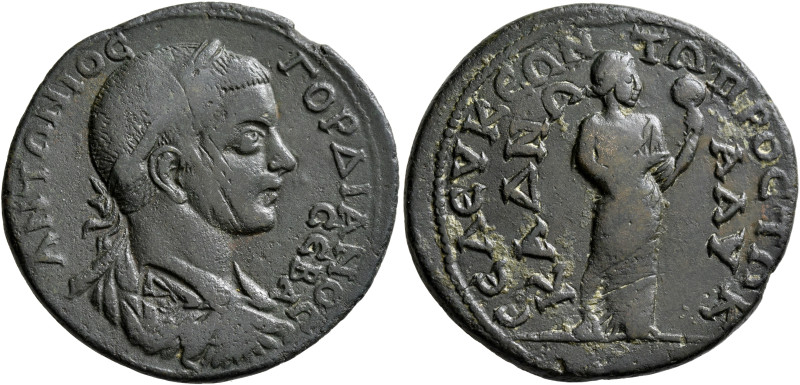CILICIA. Seleucia ad Calycadnum. Gordian III, 238-244. Tetrassarion (Bronze, 34 ...