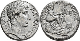 SYRIA, Seleucis and Pieria. Antioch. Augustus, 27 BC-AD 14. Tetradrachm (Silver, 26 mm, 14.98 g, 12 h), CY 29 and COS XIII = 2 BC. ΚΑΙΣΑΡΟΣ ΣΕΒΑΣΤΟΥ L...