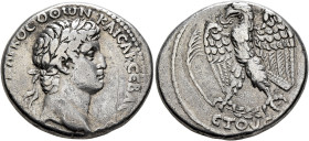 SYRIA, Seleucis and Pieria. Antioch. Otho, 69. Tetradrachm (Silver, 28 mm, 14.90 g, 12 h), RY 1 = 69. [ΑΥΤΟΚΡΑΤⲰΡ] MAPKOC OΘⲰN KAICAP CЄΒΑC[ΤΟC] Laure...