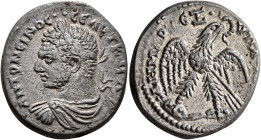 SYRIA, Seleucis and Pieria. Antioch. Caracalla, 198-217. Tetradrachm (Billon, 26 mm, 12.83 g, 6 h), 213-217. ΑΥΤ Κ•Μ•Α•ΑΝΤΩΝЄΙΝΟC••CЄ Laureate, draped...