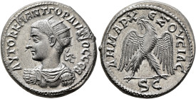 SYRIA, Seleucis and Pieria. Antioch. Gordian III, 238-244. Tetradrachm (Billon, 28 mm, 12.30 g, 12 h), Issue I, 238-240. AYTOK K M ANT ΓOPΔIANOC CЄB R...