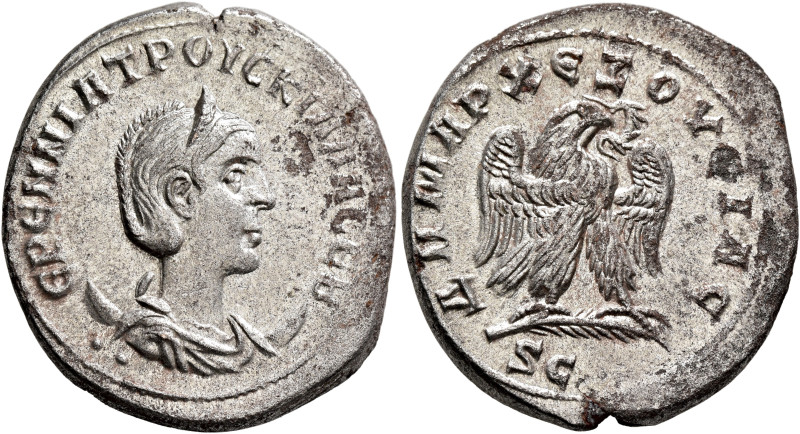 SYRIA, Seleucis and Pieria. Antioch. Herennia Etruscilla, Augusta, 249-251. Tetr...