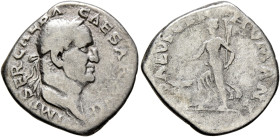 Galba, 68-69. Denarius (Silver, 18 mm, 3.07 g, 6 h), Rome, circa July 68-January 69. IMP SER GALBA CAESA[R AV]G Laureate head of Galba to right. Rev. ...