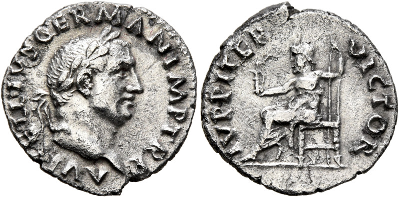 Vitellius, 69. Denarius (Silver, 19 mm, 3.16 g, 7 h), Rome, 19 April-20 December...