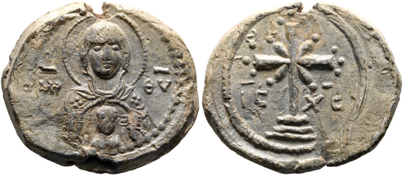 Anonymous, later 11th-early 12th century. Seal (Lead, 23 mm, 7.35 g, 12 h). MHP ...