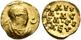 Aphilas, circa 310-325. 1/8 Chrysos (Gold, 7 mm, 0.32 g, 11 h). Draped bust of Aphilas to right, wearing tight-fitting head cloth and circular earring...