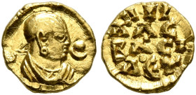 Aphilas, circa 310-325. 1/8 Chrysos (Gold, 7 mm, 0.33 g, 1 h). Draped bust of Aphilas to right, wearing tight-fitting head cloth and circular earring;...