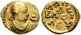 Aphilas, circa 310-325. 1/8 Chrysos (Gold, 8 mm, 0.31 g, 12 h). Draped bust of Aphilas to right, wearing tight-fitting head cloth and circular earring...