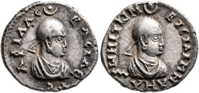 Aphilas, circa 310-325. Argyros (Silver, 16 mm, 2.17 g, 12 h). ΑΦΙΛΑC - ΒΑCΙΛЄ-ΥC Draped bust of Aphilas to right, wearing tight-fitting head cloth an...
