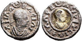 Aphilas, circa 310-325. Chrysargyros (Gilt Silver, 12 mm, 0.54 g, 12 h). ΑΦΙΛΑ - ΒΑCIΛI Draped bust of Aphilas to right, wearing tight-fitting head cl...