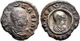 Aphilas, circa 310-325. Chrysargyros (Gilt Silver, 12 mm, 0.74 g, 12 h). ΑΦΙΛΑ - ΒΑCIΛI Draped bust of Aphilas to right, wearing tight-fitting head cl...