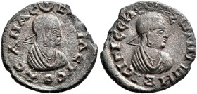Ousanas I, circa 325-345. Argyros (Silver, 15 mm, 1.35 g, 12 h). ΟΥCΑΝAC - BACIΛЄΥC Draped bust of Ousanas I to right, wearing tight-fitting head clot...