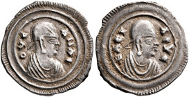 Ousanas I, circa 325-345. 3 Argyroi (Silver, 15 mm, 1.20 g, 12 h). OYC-ΑΝΑC Draped bust of Ousanas I to right, wearing tight-fitting head cloth and ci...